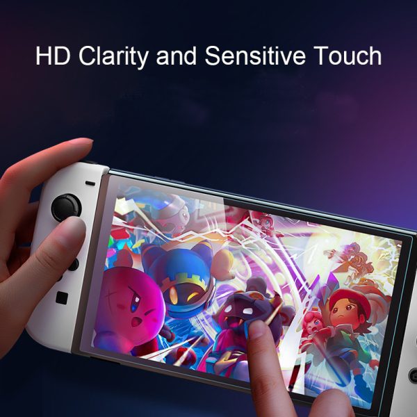 for Nintendo Switch | Switch OLED |Switch 2 Screen Protector Switch 9H Tempered Glass Screen Protector, with Auto-Alignment Kit (2 Pack) - Image 2