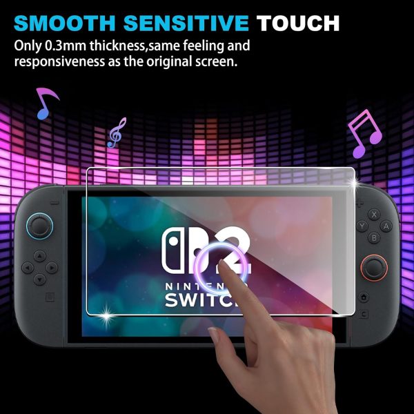 for Nintendo Switch | Switch OLED |Switch 2 Screen Protector Switch 9H Tempered Glass Screen Protector, with Auto-Alignment Kit (2 Pack) - Image 9