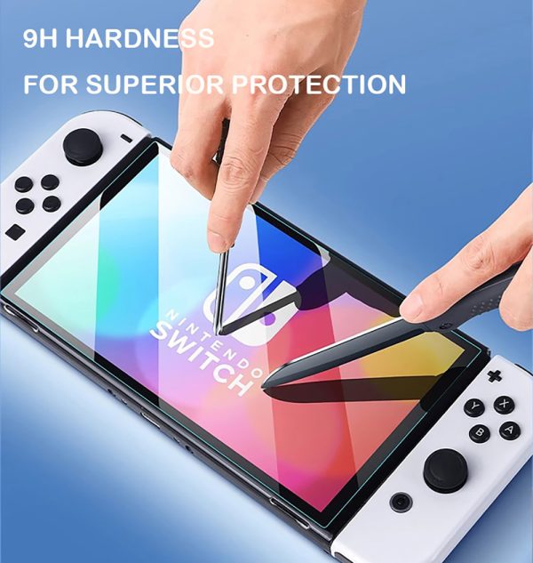 for Nintendo Switch | Switch OLED |Switch 2 Screen Protector Switch 9H Tempered Glass Screen Protector, with Auto-Alignment Kit (2 Pack) - Image 7