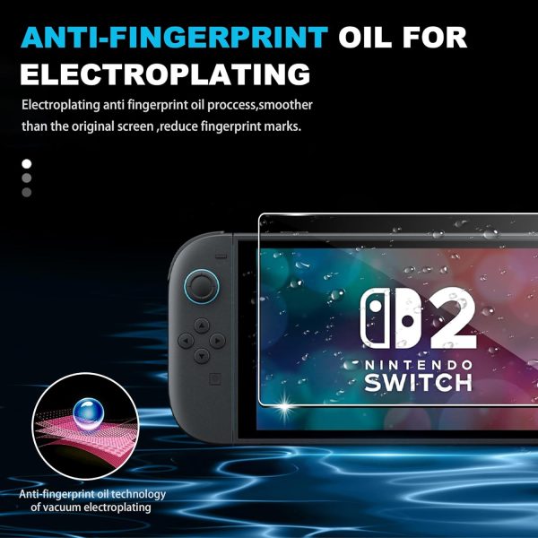 for Nintendo Switch | Switch OLED |Switch 2 Screen Protector Switch 9H Tempered Glass Screen Protector, with Auto-Alignment Kit (2 Pack) - Image 10