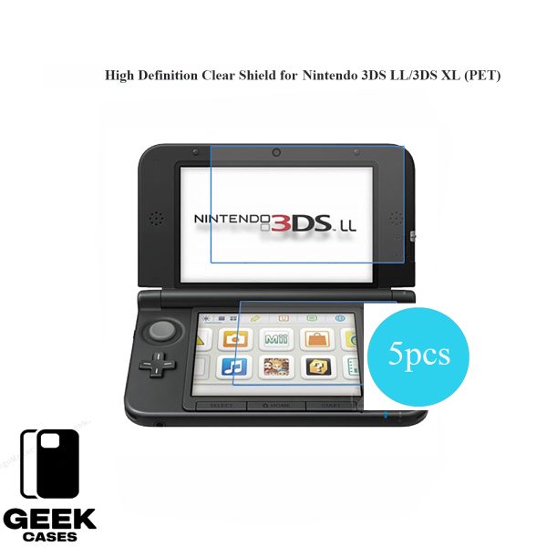 Geekcase High Definition Clear Shield for Nintendo 3DS | 3DS LL/3DS XL |NEW 3DS|NEW 3DS XL|NEW 3DS LL  (5 PCS) - Image 9