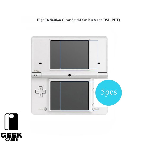Geekcase High Definition Clear Shield for Nintendo DSI| DSI XL |DSI LL  (5 PCS) - Image 5