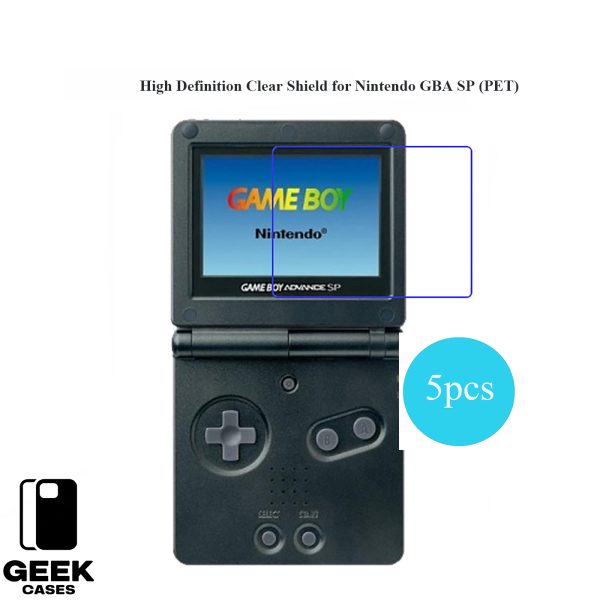 Geekcase High Definition Clear Shield for Nintendo  GBA SP (5 PCS)