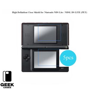 Geekcase High Definition Clear Shield for Nintendo  NDS Lite/NDSL DS LITE (5 PCS)