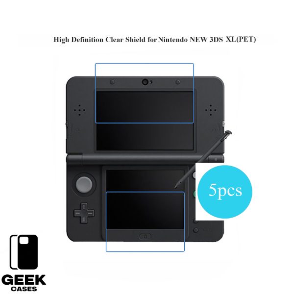 Geekcase High Definition Clear Shield for Nintendo 3DS | 3DS LL/3DS XL |NEW 3DS|NEW 3DS XL|NEW 3DS LL  (5 PCS) - Image 5