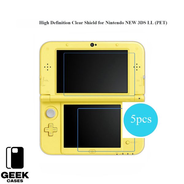 Geekcase High Definition Clear Shield for Nintendo 3DS | 3DS LL/3DS XL |NEW 3DS|NEW 3DS XL|NEW 3DS LL  (5 PCS) - Image 4