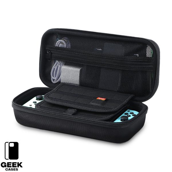 Extra Large Black Storage Case for Nintendo Switch OLED , Fits Charger, Joy Con Grip,  10+Games and Protective Case - Image 2