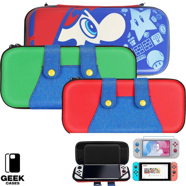 Mario & Luigi Themed Carrying Case for Nintendo Switch / Switch OLED
