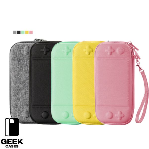 Minimalist Solid Color Carrying Case for Switch & Switch OLED / Switch Lite