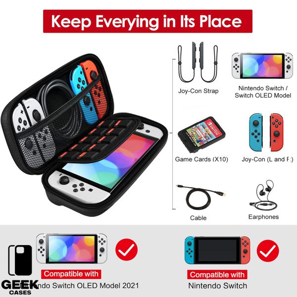 Zelda: Tears of the Kingdom-Themed Carrying Case for Switch / OLED / Lite – Green Gold / Platinum / Black Gold - Image 7