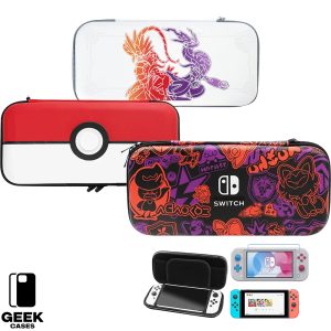 Pokémon, Scarlet & Violet, Poké Ball-Themed Carrying Case for Nintendo Switch/Switch OLED