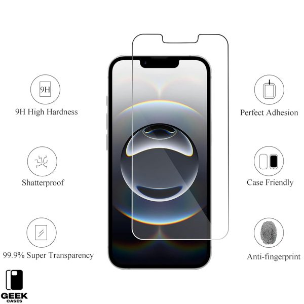 Screen Protector for iPhone All Series Tempered Glass Film 9H Hardness Scratch Resistant HD Clear (3PCS)