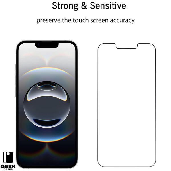 Screen Protector for iPhone All Series Tempered Glass Film 9H Hardness Scratch Resistant HD Clear (3PCS) - Image 2