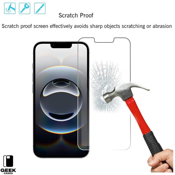 Screen Protector for iPhone All Series Tempered Glass Film 9H Hardness Scratch Resistant HD Clear (3PCS) - Image 4