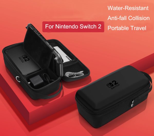 Large-Capacity Carrying Case for Switch 2 (2025) 7.9" — Portable with Built-In Stand, 10+ Game Card Slots, Dock Compatible - Image 4