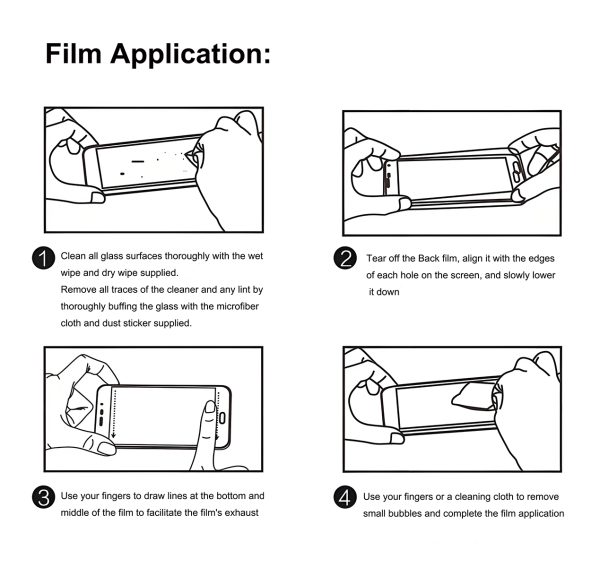 Screen Protector for iPhone All Series Tempered Glass Film 9H Hardness Scratch Resistant HD Clear (3PCS) - Image 6