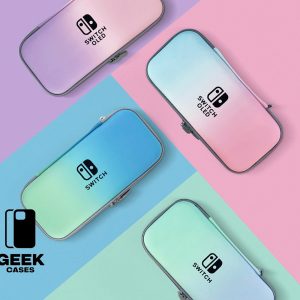 Gradient Color Switch Logo Carrying Case for Nintendo Switch & Switch OLED